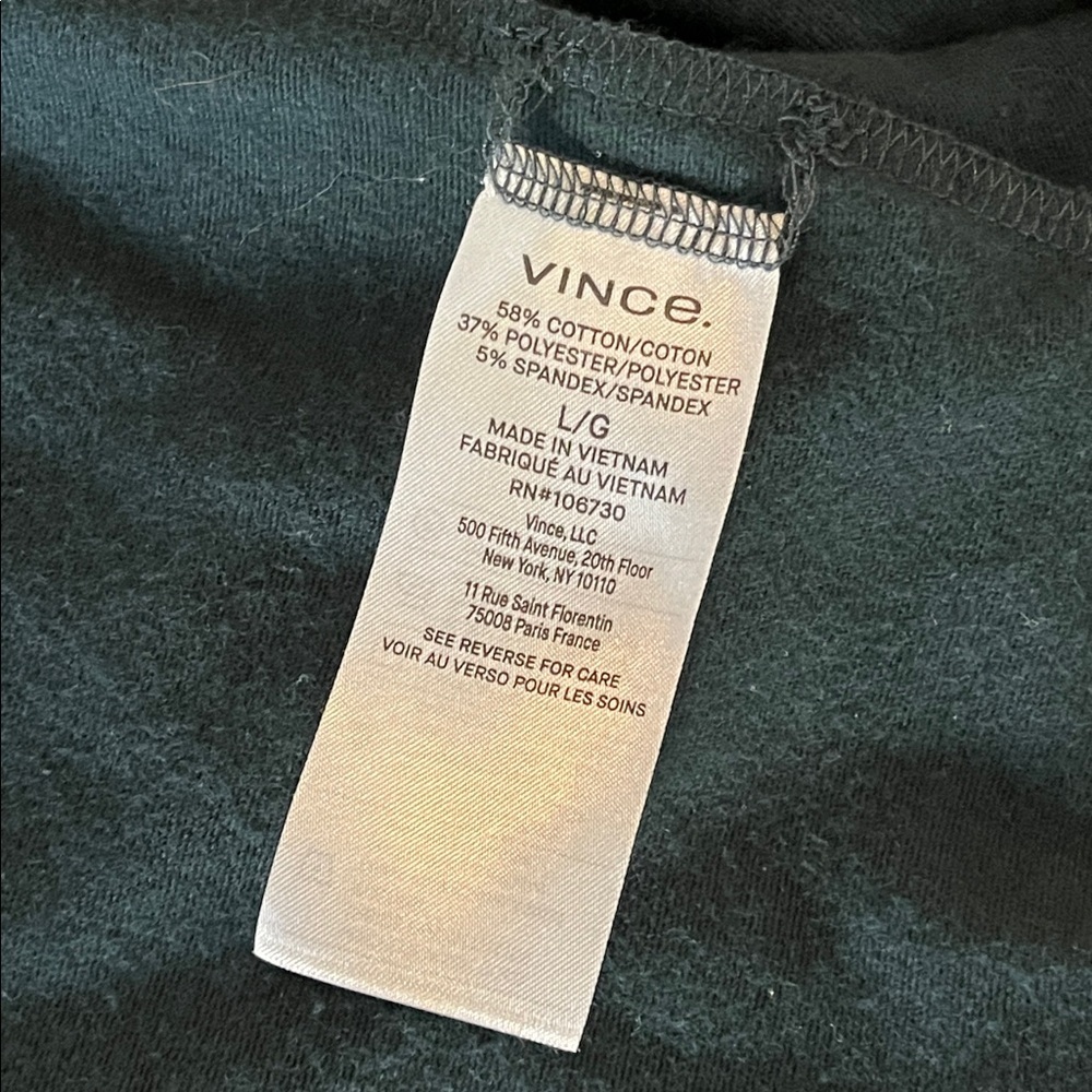 VINCE Mock Neck Long Sleeve A-Line Dress Size Large - Picture 9 of 12